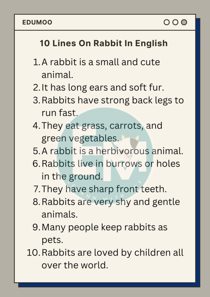 10 Lines on Rabbit