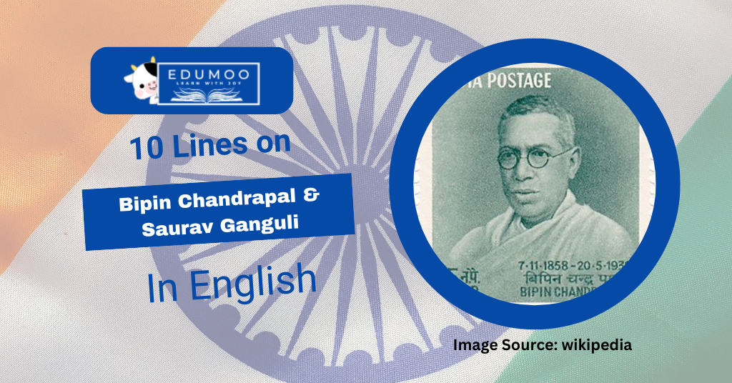 10 Lines On Bipin Chandrapal & Saurav Ganguli